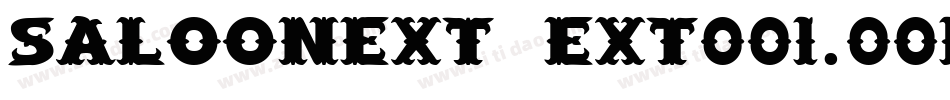 SaloonExt Ext001.001字体转换